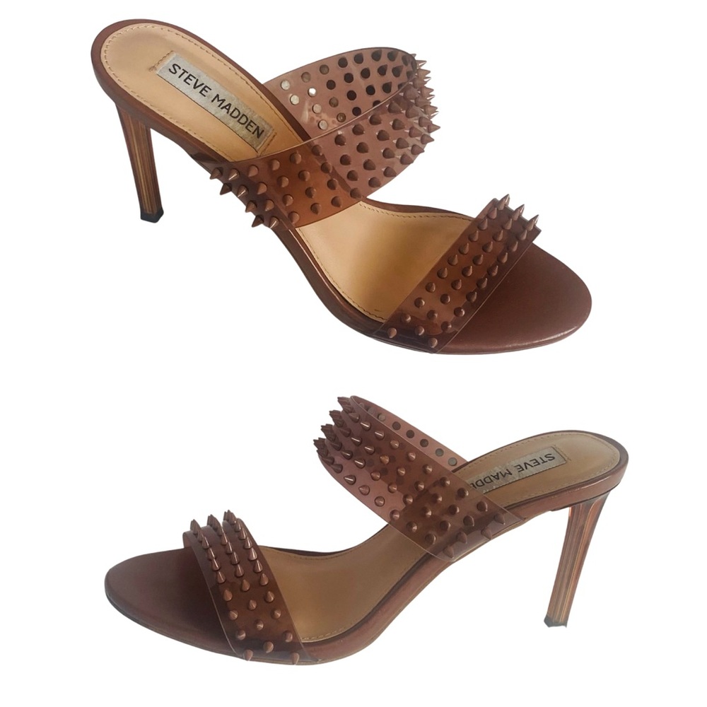 Steve Madden Brown Studded Heels
